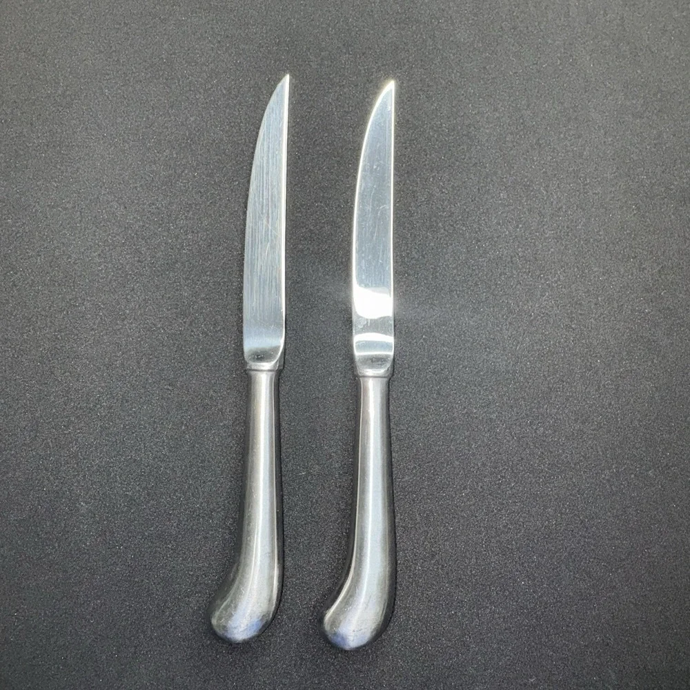 Steak Knives Knife Pistol Grip Silverplate Vintage Made in‎ Japan Lot Of 2